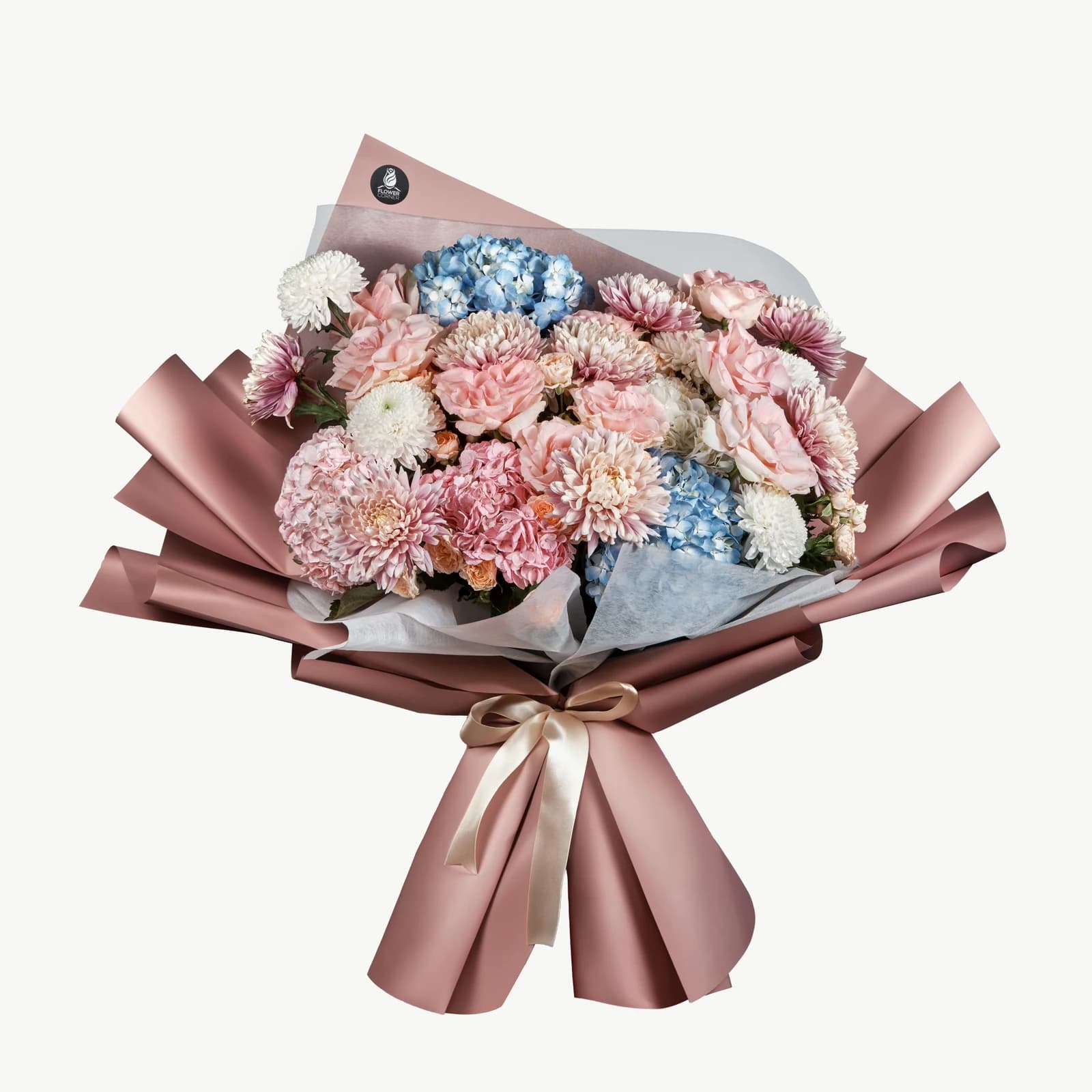Pastel hydrangea bouquet