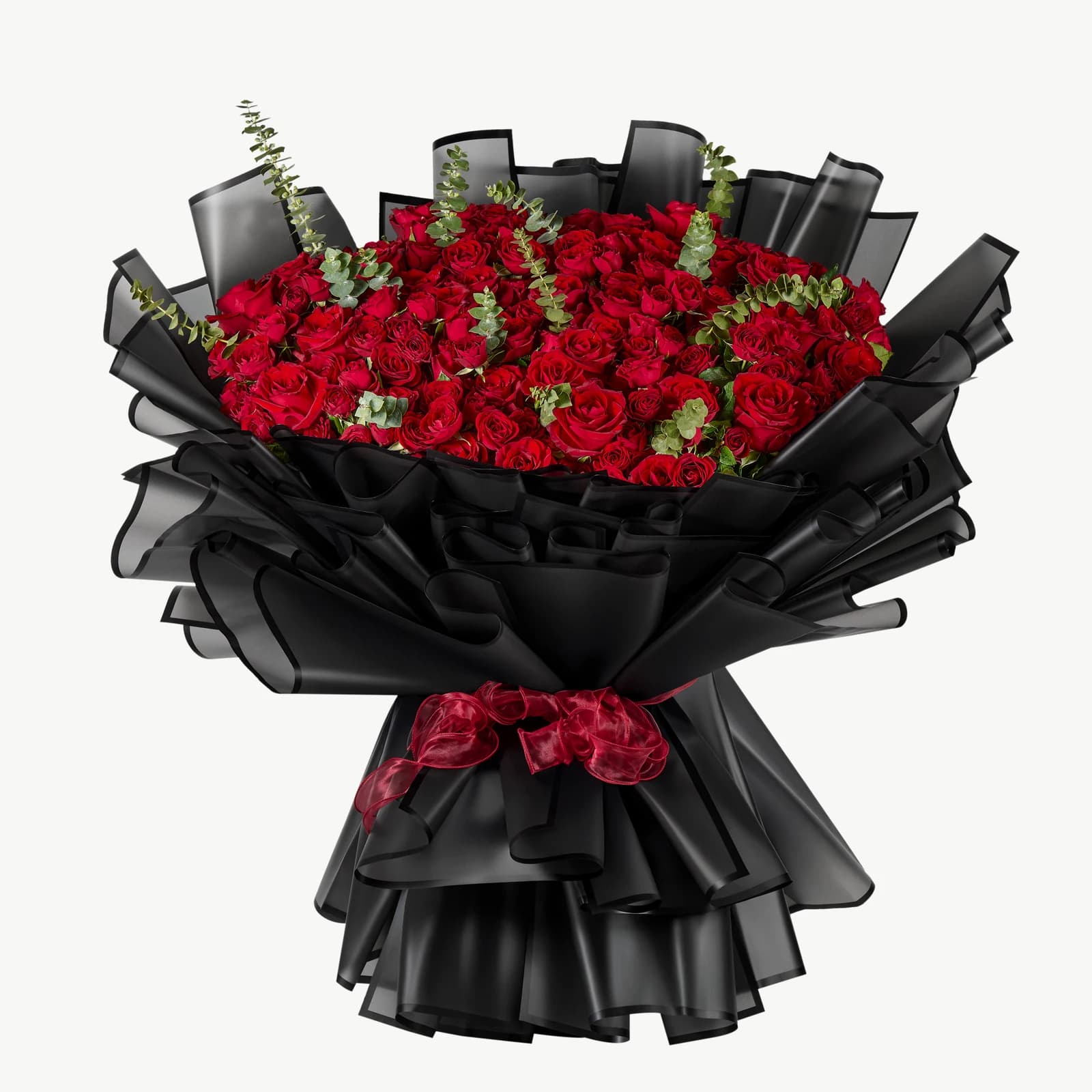 Grand red rose bouquet